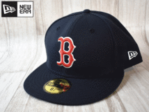 ★未使用品★NEW ERA ニューエラ BOSTON RED SOX ボストン レッドソックス 59FIFTY 8-1/4 65.4cm ビッグサイズ キャップ 帽子 USモデル J51_画像1