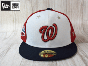 ★未使用品★NEW ERA ニューエラ MLB WASHINGTON NATIONALS ナショナルズ 59FIFTY 7-3/4 61.5cm サイドパッチ キャップ 帽子 USモデル J159