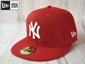 ★未使用品★NEW ERA ニューエラ MLB NEW YORK YANKEES ヤンキース 59FIFTY 7-1/8 56.8cm フラットバイザー キャップ 帽子 USモデル J123