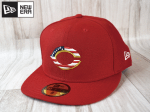 ★未使用品★NEW ERA ニューエラ MLB CINCINNATI REDS レッズ 59FIFTY 8 63,5cm フラットバイザー キャップ 帽子 A89