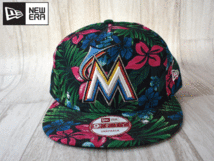 ★未使用品★NEW ERA ニューエラ MLB MIAMI MARLINS マーリンズ 9FIFTY フリーサイズ キャップ 帽子 USモデル A133_画像2