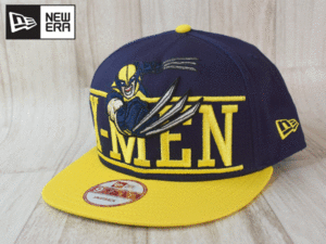 ★未使用品★NEW ERA ニューエラ MARVEL X-MEN ウルヴァリン 9FIFTY M-Lフリーサイズ フラットバイザー キャップ 帽子 USモデル A111