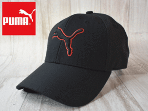 ★未使用品★PUMA プーマ ゴルフ スポーツ S-M キャップ 帽子 ビッグロゴ USモデル A139
