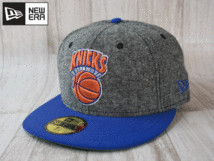 ★未使用品★NEW ERA ニューエラ NBA NEW YORK KNICKS ニックス 59FIFTY 7-1/4 57.7cm フラットバイザー キャップ 帽子 USモデル A166_画像1