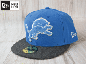 ★未使用品★NEW ERA ニューエラ NFL DETROIT LIONS ライオンズ 59FIFTY 7-1/2 59.6cm キャップ 帽子 USモデル A225