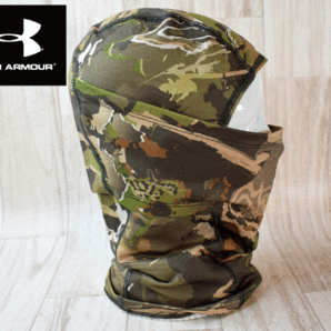 ★未使用品★UNDER ARMOUR アンダーアーマー バレン 迷彩柄 目出し帽 バラクラバ ビーニー ネックウォーマー 2WAY フリーサイズ A227の画像4