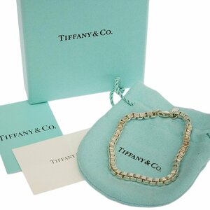 ■ 1円 ～ 正規 中古 参定6.7万■ ティファニー Tiffany &Co.■ ベネチアン リンク ブレスレット ■ シルバー 925 ミディアム メンズ