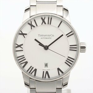 ■ 1円 ～ 中古品 参定37.8万■ ティファニー Tiffany & Co. ■ アトラスドーム 自動巻き レディース 腕時計 ■ シルバー ホワイト Z1830