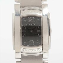 ■ 1円 ～ 中古 参定45.1万■ BVLGARI ブルガリ ■ アショーマD AA35BSS ■ クォーツ ブラック 黒 レディース ボーイズ ユニセックス_画像1