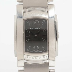 ■ 1円 ～ 中古 参定45.1万■ BVLGARI ブルガリ ■ アショーマD AA35BSS ■ クォーツ ブラック 黒 レディース ボーイズ ユニセックス