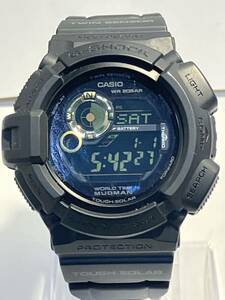 【稼働品】CASIO カシオ G-SHOCK MUDMAN マッドマン 腕時計 G-9300GB ブラック タフソーラー 