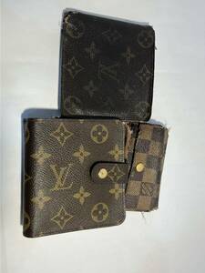 【ジャンク品】LOUIS VUITTON ルイヴィトン 財布 キーケース 3点セット コンパクトジップ等 モノグラム ダミエ