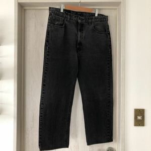 (k) 93年 Levis リーバイス 505 BLACK USA製 トップボタン交換 ブラック 黒 デニム パンツ w36 ジーンズ 