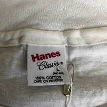 新品　90's 90年代 デッドストック Hanes clasics 映画Tee 1931年 DRACULA ドラキュラ 吸血鬼 シングルステッチ 半袖 Tシャツ L 白 アート_画像7