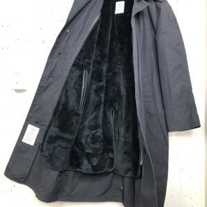 80s 米軍実物 US ARMY オールウェザーコート 黒36R 86年 COAT ALL WEATHER MEN'S ビンテージ ステンカラーコート ミリタリー の画像5