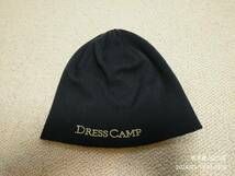 ドレスキャンプ DRESS CAMP ビーニー ニット帽 綿100% 黒 中古 本物 送料込_画像1