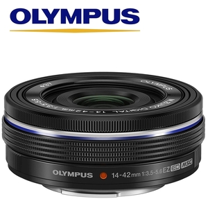 オリンパス OLYMPUS M.ZUIKO DIGITAL ED 14-42mm F3.5-5.6 EZ BLK マイクロフォーサーズ ブラック ミラーレス レンズ 中古