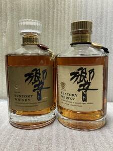 【希少】[未開封] 響（17年無表記）響マーク とギフト限定品 750ml 43% の２本セット, Suntory Whiskey HIBIKI