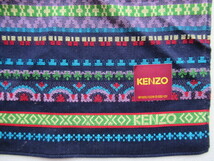 新品★ケンゾー★KENZO★ハンカチ★ネイビー★幾何学模様_画像2