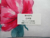 新品★ニナリッチ★NINA RICCI★大判ハンカチ★大きな赤いばら★ローズ★大輪の花★日本製_画像7