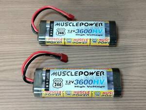 7.2V Ni-MH 3600mAh ハイパワー　バッテリー　2本セット　ニッケル水素電池　検索　ニカド　タミヤ　1600SP TT02 MB01 BT01