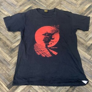 ヤM1373 レア ニンジャ バットマン 半袖Tシャツ ブラック フリー