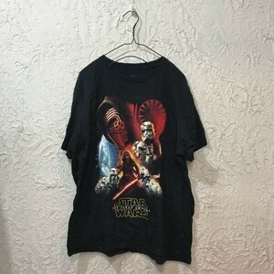 J12　スター・ウォーズ／フォースの覚醒　Ｌ 半袖Ｔシャツ ブラック カイロ・レン