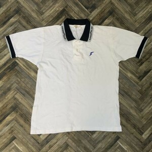 yaM547 Goodyear one Point polo-shirt short sleeves tops T-shirt white L men's 