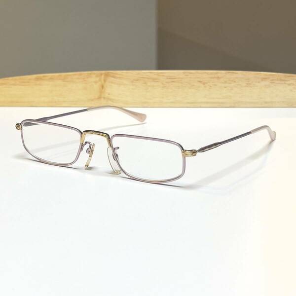 ◆KANDA 神田眼鏡 SUGHT-2 ピンク×ゴールド デザインフレーム 眼鏡 メガネ レディース
