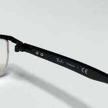 ◆Ray-Ban レイバン ハーフリム ナイロール 眼鏡フレーム ブラック RB8731D 1119 55□17 145 TITANIUM チタン使用 スクエア メンズ_画像5