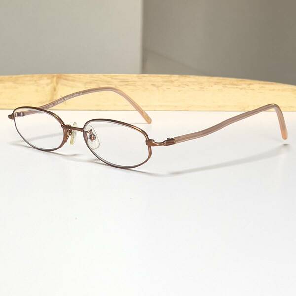 ◆FENDI フェンディ オーバル 眼鏡フレーム ピンク VL7366J 51□17 135 カラーA89 レディース メガネ eyewear Made in JAPAN