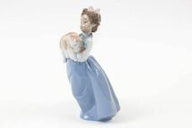 LLADRO リヤドロ 私の太った子猫 6422 少女 猫 フィギュリン 中古 #18062_画像2