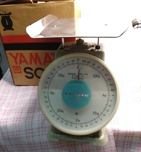 * retro * Yamato весы * сверху тарелка весы * измерение *4Kg*USED*