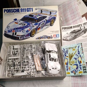 タミヤ ポルシェ 911 GT1 1/24 スポーツカーシリーズ No.186 プラモデル コレクション 当時物 時代物