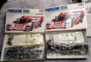 2つ　まとめて　プラモデル タミヤ ポルシェ 956(キヤノンカラー) 1/24 スポーツカーシリーズ No.232