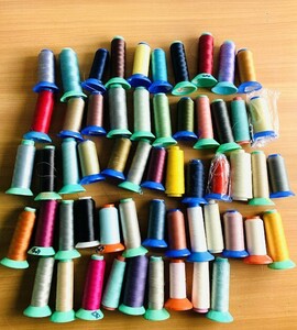 1 jpy start industry for sewing-cotton summarize King polyester other teto long thread Span thread Gunze GUNZE etc. handicraft sewing embroidery large amount 