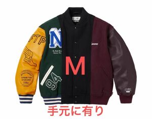 M Supreme x MM6 Maison Margiela Split Varsity Jacket 