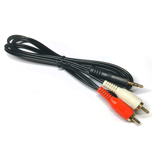 新品 3.5mm イヤホン プラグ 変換 ケーブル 3.5mm ⇔ RCA