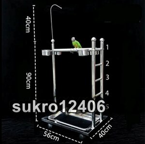  попугай подставка птица Play подставка bird клетка с роликами .... меры bird подставка нержавеющая сталь 