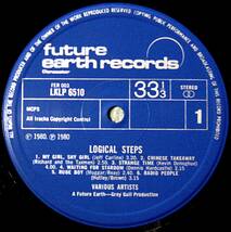 UK盤　1980s LK/LP6510 Future Earth records 　V.A Logical Steps LP Uncool Danceband power pop punk _画像2