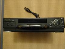 Panasonic パナソニック NV-H7G VHS HiFi ビデオ カセット レコーダー ビデオデッキ 純正リモコン付き 電源ケーブル ブラック 東京から発送_画像1