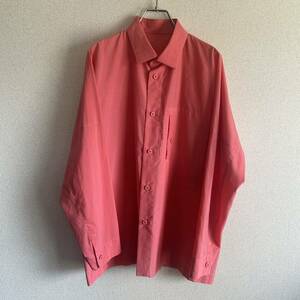 【希少】 132.5 ISSEY MIYAKE 20SS Broad Shirt Issey Miyake men イッセイミヤケ メンズ ブロードシャツ ピンク長袖シャツ