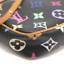 ルイヴィトン LOUIS VUITTON ポシェット アクセソワール アクセサリー ポーチ マルチカラー 黒 M92648 【64203】_画像7