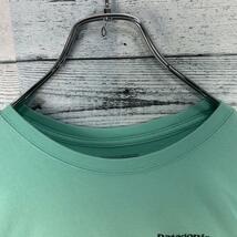 パタゴニア メキシコ製 ロゴプリント 半袖 Tシャツ グリーン M_画像6
