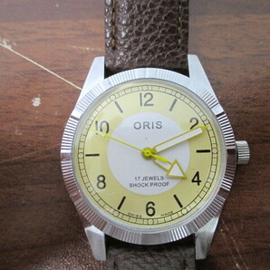 ヴィンテージ オリス ORIS 17 JEWELS SHOCK PROOF 手巻き腕時計 激安1円スタートの画像2