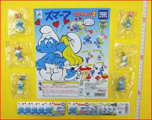 ★ガチャポン スマーフ ストラップ2全6種★SMURFS