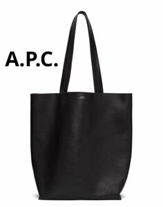 A.P.C. レザートートバッグ ブラック cabas maiko アーペーセー