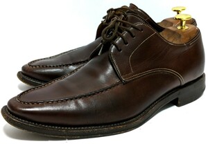 イタリア製　TradingPost　40 25cm　ビジネスシューズ　高級靴　本革　レザー　フォーマル　ブラウン　紳士　フォーマル　ドレス　送料無料