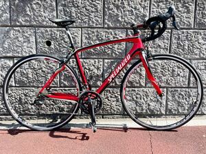 1円 美品 SPECIALIZEDスペシャライズド ROUBAIX ELITE ロードバイク 54サイズ SHIMANO 105 FULCRUM RACING 6 700X25c 赤 レッド 良品 売切