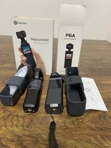 【美品】Feiyu Pocket2S Stabilized Camera P6A pocket gimbal セット　アクションカメラ 箱、付属品有り